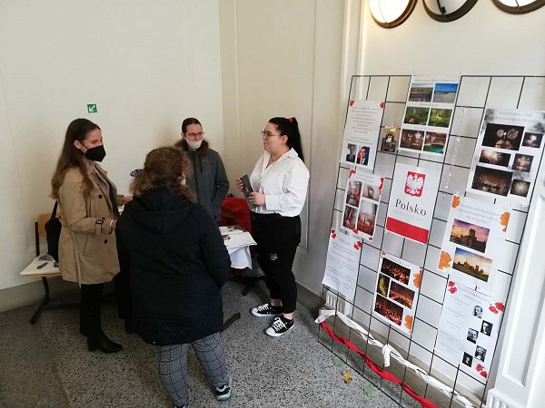 Students information stand